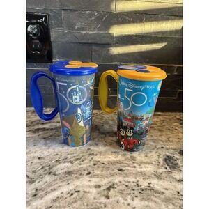 Lot of 2 Walt Disney World Resort Mugs Pink‎ and Blue